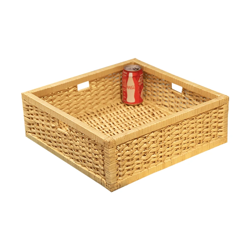 41x41x14cm Square Storage Basket Wicker Weave Home Sundries Storage Box
41x41x14cm Square Storage Basket Wicker Weave Home Sundries Storage Box
