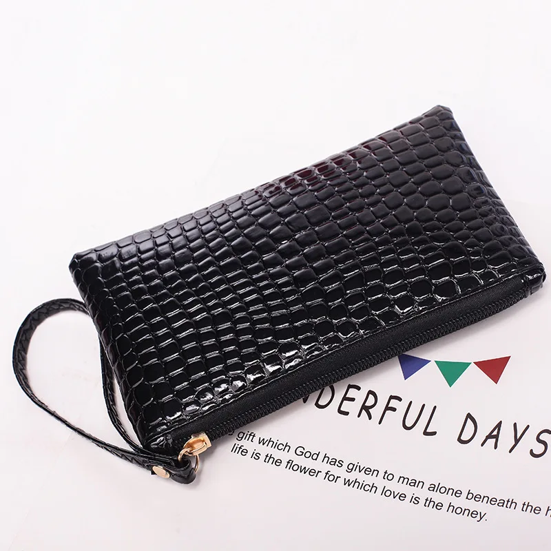 2020 New Female Bag Korean Version of Crocodile Pattern Clutch Bag Ladies Mobile Phone Wallet Wallet Leather Small Bag
2020 New Female Bag Korean Version of Crocodile Pattern Clutch Bag Ladies Mobile Phone Wallet Wallet Leather Small Bag