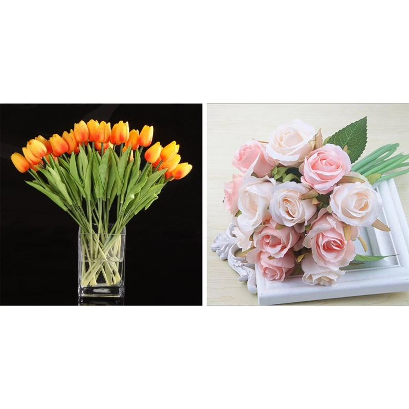 32 Pcs Artificial Flowers Home Decoration Wedding Party Decor, 20 Pcs Tulip & 12 Pcs Rose Flowers
32 Pcs Artificial Flowers Home Decoration Wedding Party Decor, 20 Pcs Tulip & 12 Pcs Rose Flowers