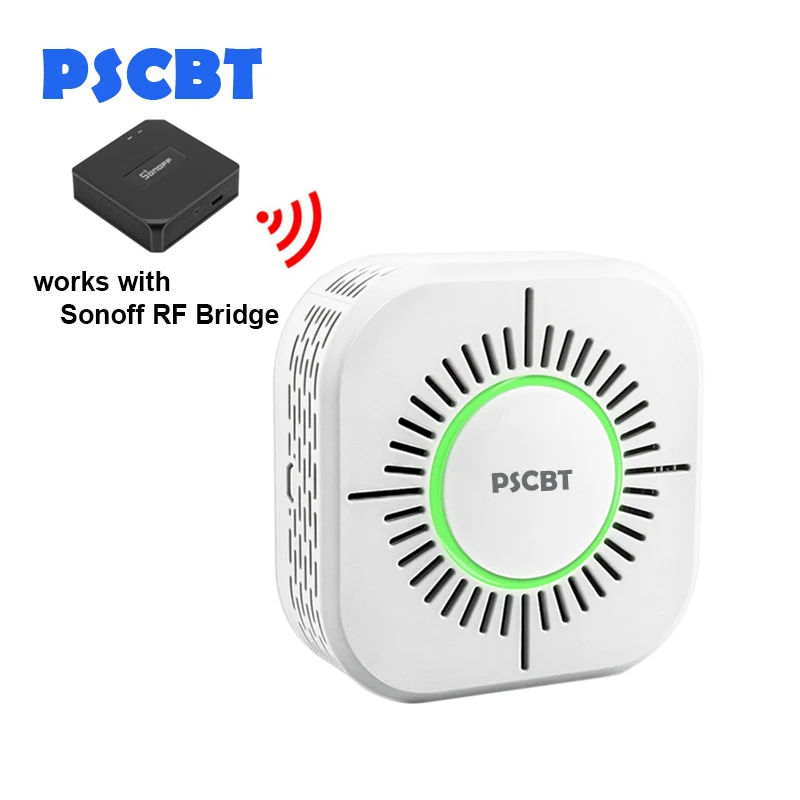 PSCBT детектор дыма беспроводной 433 МГц пожарная охранная сигнализация защита