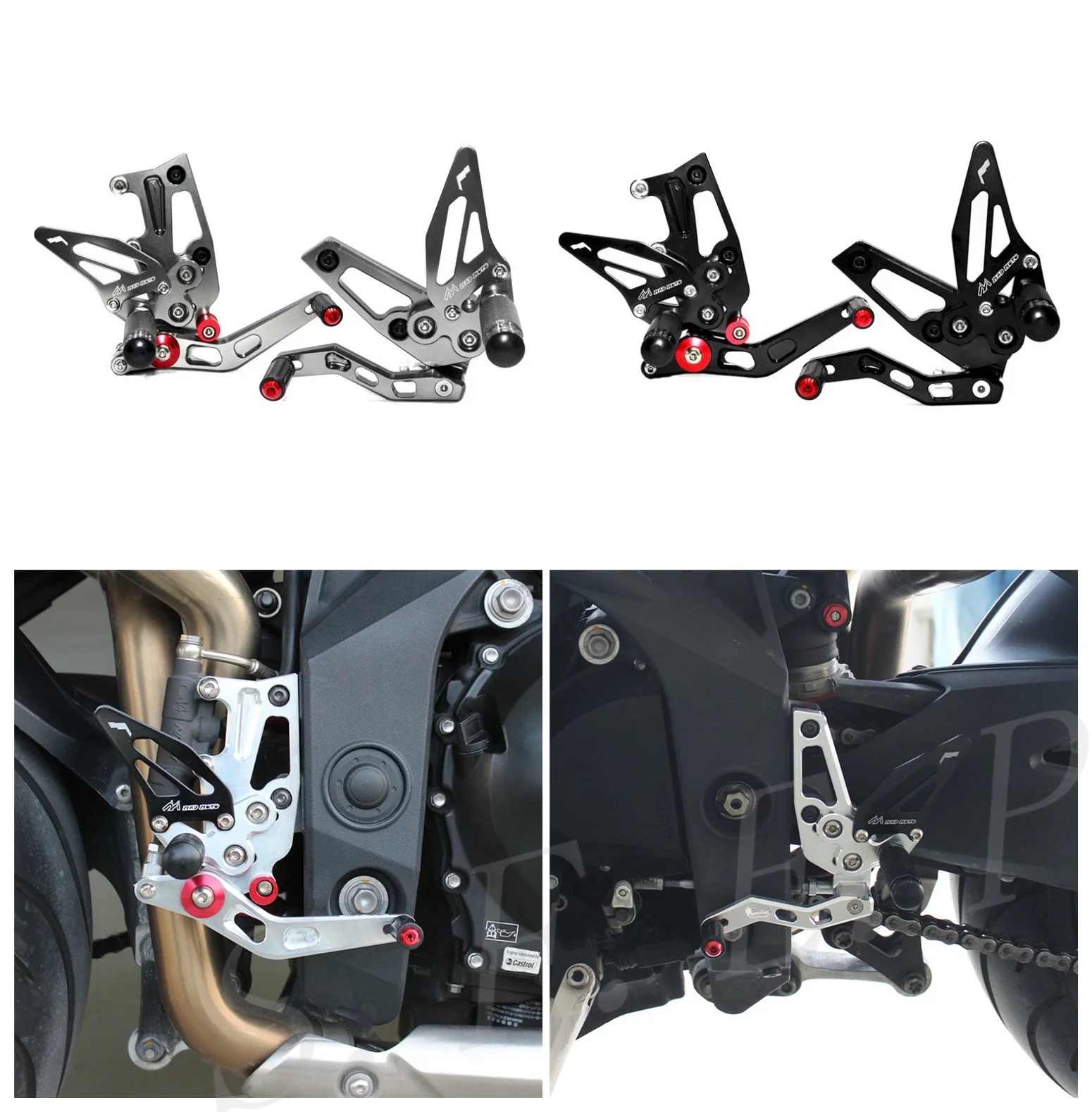CNC Adjustable Rearsets Foot Pegs Rear Set For Triumph Speed Triple 1050 2011 2012 2013 2014 2015
CNC Adjustable Rearsets Foot Pegs Rear Set For Triumph Speed Triple 1050 2011 2012 2013 2014 2015