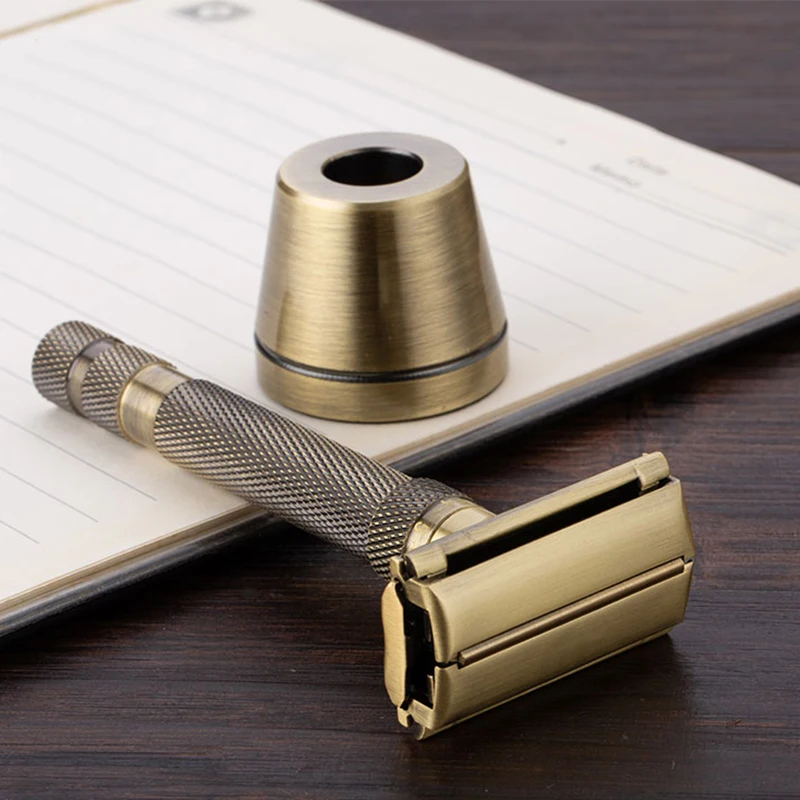 Brass Adjustable Razor Men Shaving Safety Razor Kit Wet Shaver Manual Razors Butterfly Open With 5 Blades
Brass Adjustable Razor Men Shaving Safety Razor Kit Wet Shaver Manual Razors Butterfly Open With 5 Blades