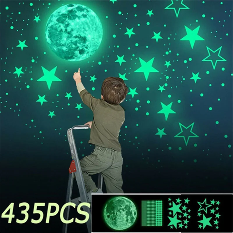 435pcs/set Luminous Wall Stickers Moon Stars Round Combination Wall Sticker for Kids Room Decortaion Earth Stars Wall Stickers
435pcs/set Luminous Wall Stickers Moon Stars Round Combination Wall Sticker for Kids Room Decortaion Earth Stars Wall Stickers