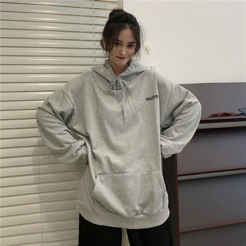

Hoodies Women Autumn New Arrival Harajuku Hooded Feminine Various Colors BF Unisex Pullover Streetwear Leisure Cozy Hipster Ropa