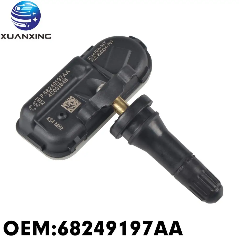 

68249197AA TPMS Systems Tire Pressure Monitoring System 433mhz For 2014-17 Dodge Ram 1500 2500 3500 Jeep Cherokee