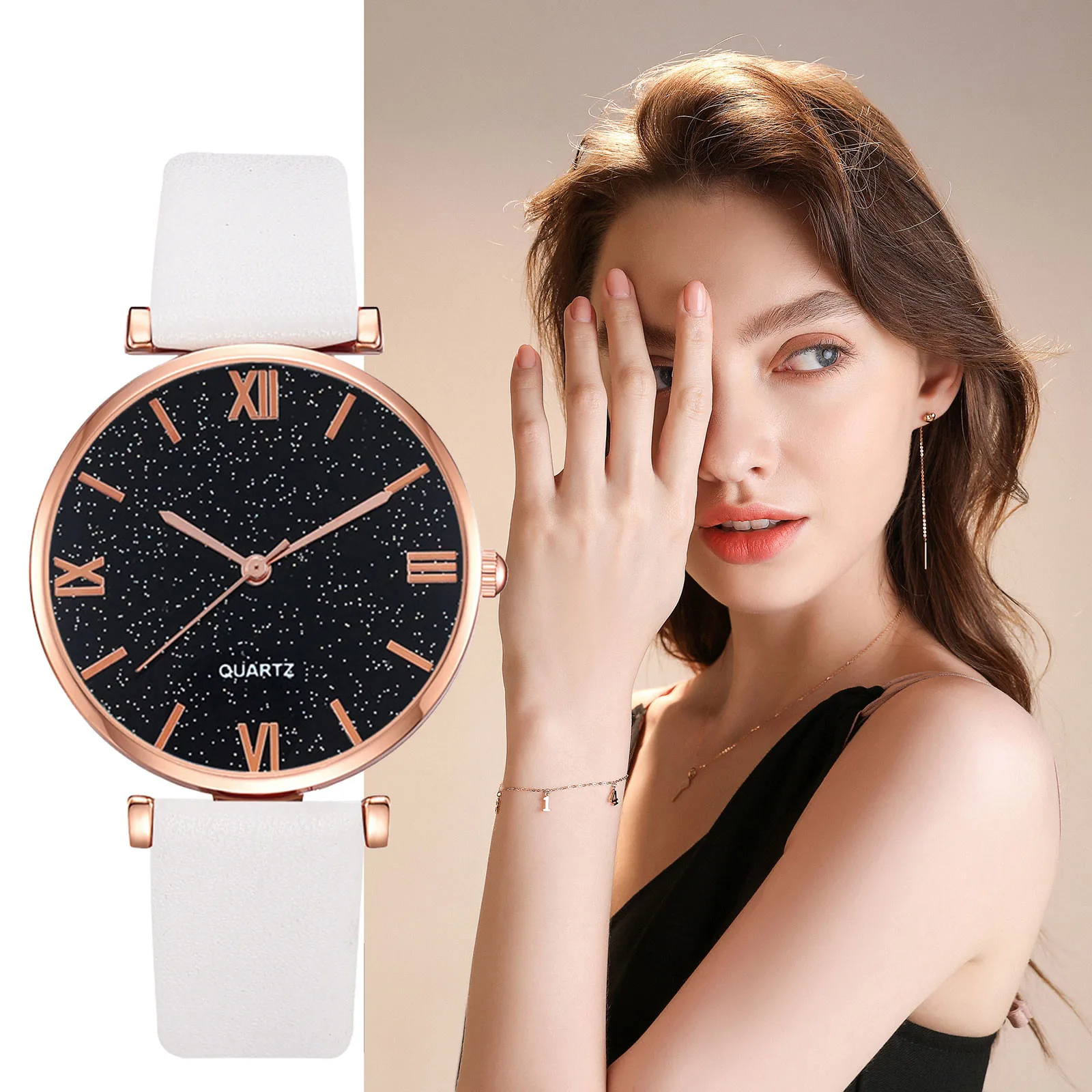Luxury Quartz Watch For Women Starry Sky Frosted Dial Leather Strap No waterproof Alloy Wristwatch Sleek Minimalist relojes A40
Luxury Quartz Watch For Women Starry Sky Frosted Dial Leather Strap No waterproof Alloy Wristwatch Sleek Minimalist relojes A40
