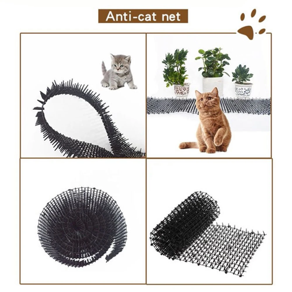 2m Garden Cat Scat Mats Anti-cat Dogs Repellent Mat Prickle Strips Safe Plastic Spike Thorn Network Pets Supplies
2m Garden Cat Scat Mats Anti-cat Dogs Repellent Mat Prickle Strips Safe Plastic Spike Thorn Network Pets Supplies