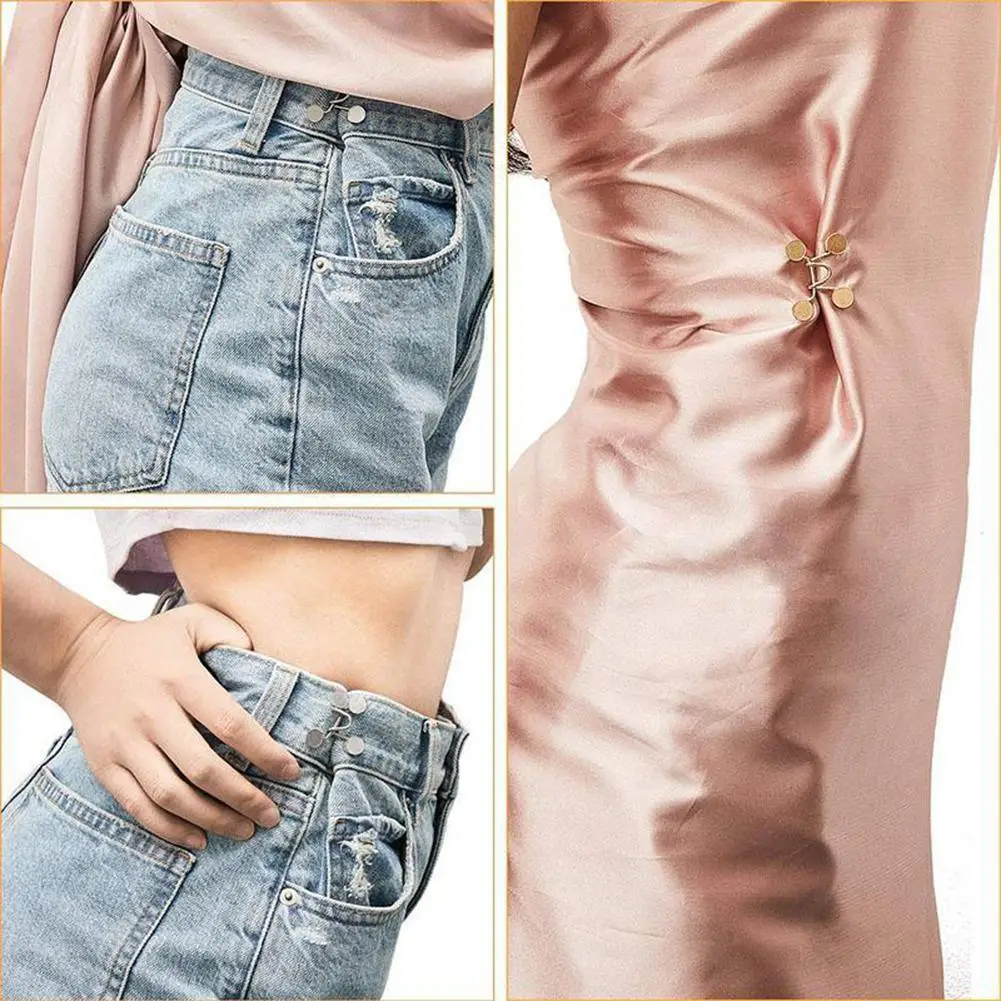 Nail-free Waist Buckle Adjustable Metal Snap Button Detachable Jeans Buckle Pant Waist Waist Adjust Button Sewing Removable T0U1
Nail-free Waist Buckle Adjustable Metal Snap Button Detachable Jeans Buckle Pant Waist Waist Adjust Button Sewing Removable T0U1
