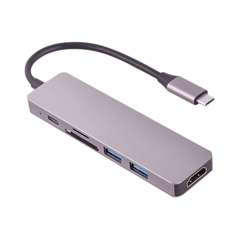 Адаптер usb-хаб Type-C 6 в 1 USB C к USB 3,0 HDMI-совместим с ноутбуком Pro PC
Адаптер usb-хаб Type-C 6 в 1 USB C к USB 3,0 HDMI-совместим с ноутбуком Pro PC