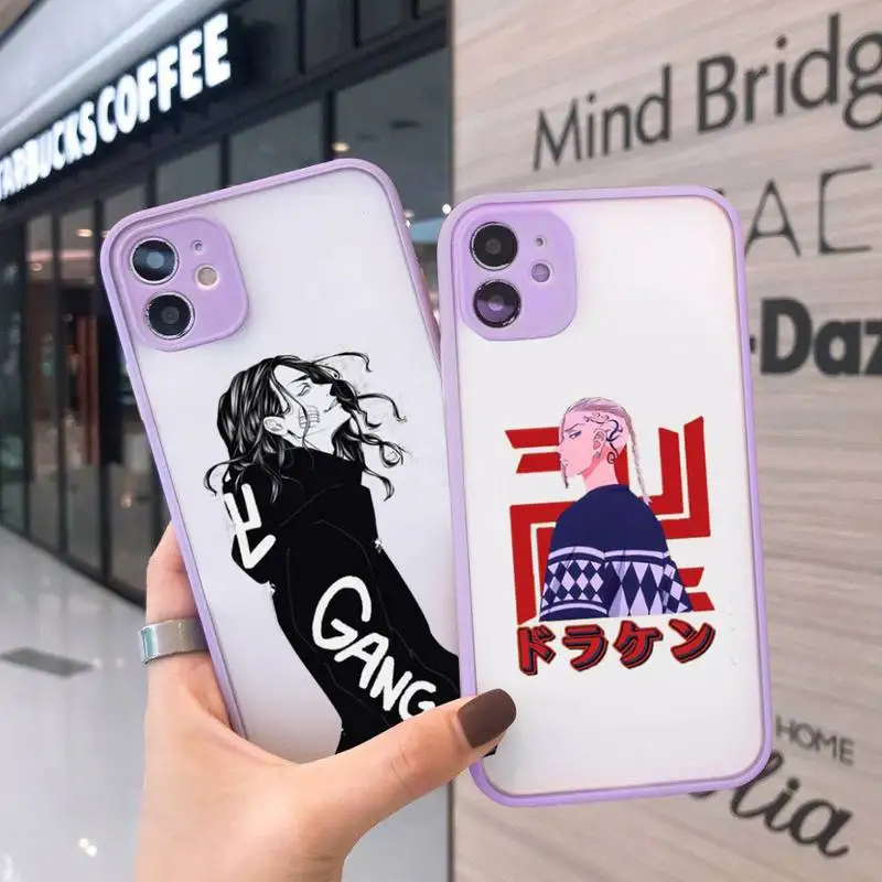 Tokyo revengers Phone Case For iPhone 12 11 Mini Pro XR XS Max 7 8 Plus X Matte transparent Purple Back Cover
Tokyo revengers Phone Case For iPhone 12 11 Mini Pro XR XS Max 7 8 Plus X Matte transparent Purple Back Cover