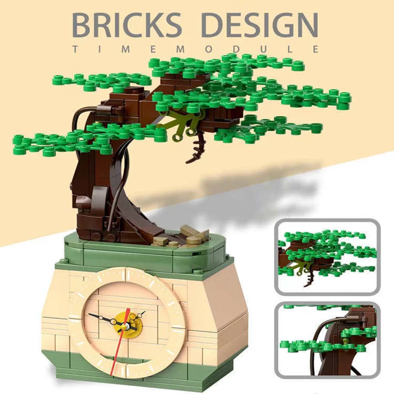 217pcs Bonsai Plant Flower Building Block DIY Simulation Clock Module Home Desktop Accessories Children's Educational Toy Brick
217pcs Bonsai Plant Flower Building Block DIY Simulation Clock Module Home Desktop Accessories Children's Educational Toy Brick