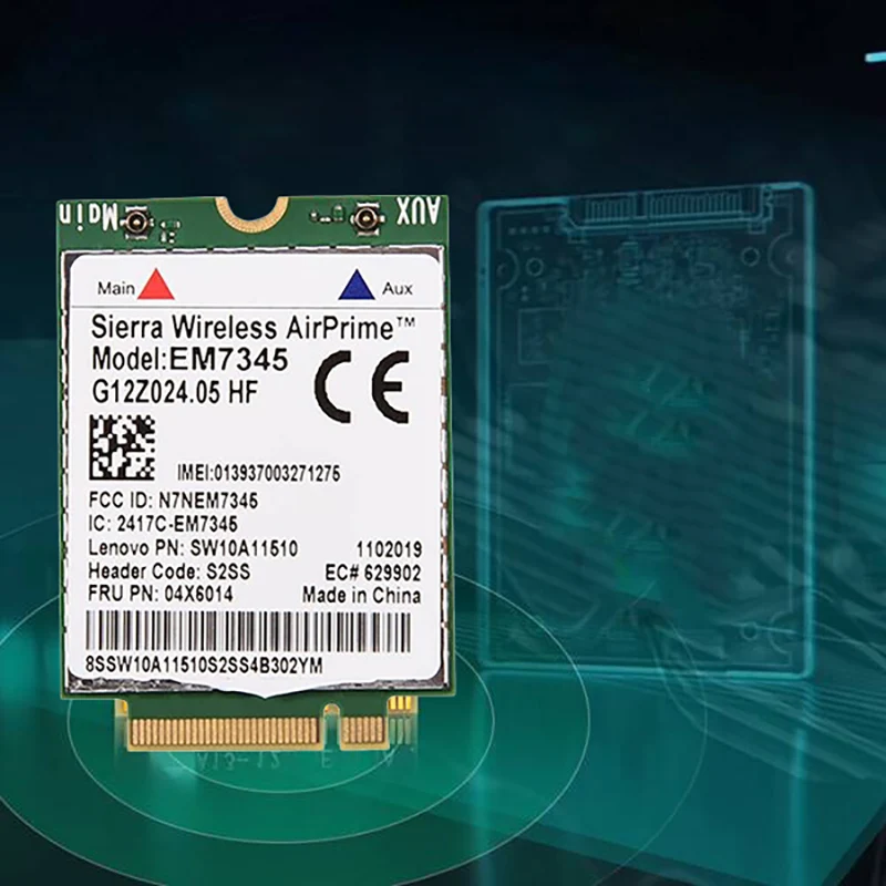 EM7345 Wireless Module for Lenovo EM7345 LTE 4G Module FRU: 04X6014 T450 X250 X240 T440L440 Wireless Module
EM7345 Wireless Module for Lenovo EM7345 LTE 4G Module FRU: 04X6014 T450 X250 X240 T440L440 Wireless Module
