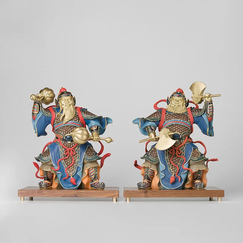 All Copper Ornaments "Auspicious Door God (a Pair)" Home Accessories Copper Crafts
All Copper Ornaments "Auspicious Door God (a Pair)" Home Accessories Copper Crafts