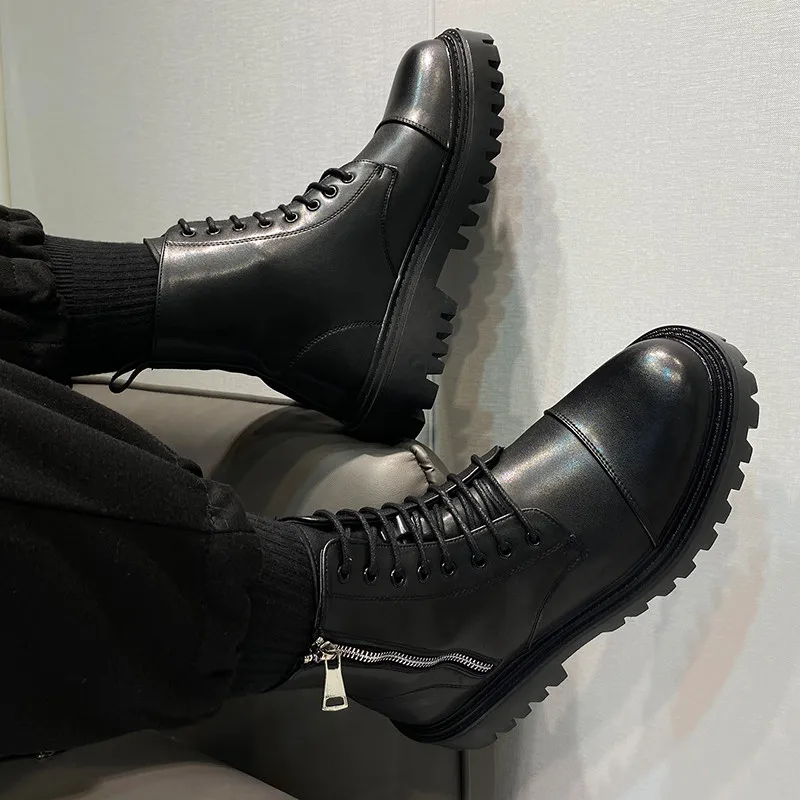 Knight Boots Protective Shoes Casual Leather Boots Military Man Handmade Wearable Winter Men's Combat High Quality Thick Bottom
Knight Boots Protective Shoes Casual Leather Boots Military Man Handmade Wearable Winter Men's Combat High Quality Thick Bottom