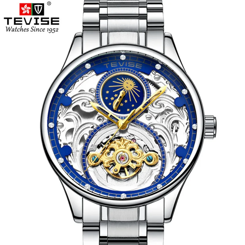 TEVISE Rose Gold Watch Man Automatic Mechanical Watches Moon Phase Luminous Leather Waterproof Male Clock T820A Dropshipping
TEVISE Rose Gold Watch Man Automatic Mechanical Watches Moon Phase Luminous Leather Waterproof Male Clock T820A Dropshipping