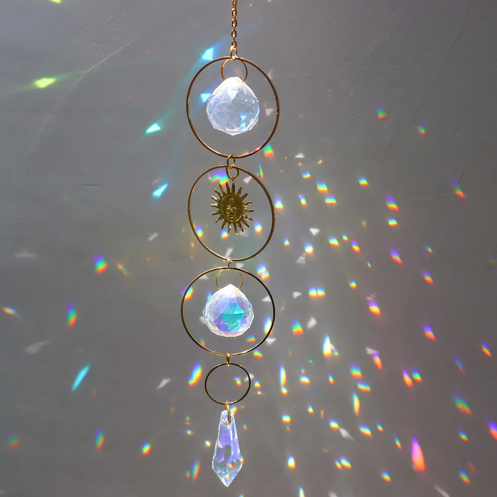 Crystal Wind Chime Star Moon Sun Pendant Window Hanging Drop Rainbow Maker For Indoor Garden Home Decoration Dropshipping
Crystal Wind Chime Star Moon Sun Pendant Window Hanging Drop Rainbow Maker For Indoor Garden Home Decoration Dropshipping