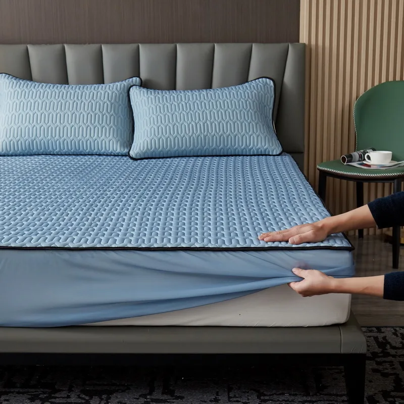 1 Pcs Summer Latex Fiber Cool Mat Soft Fitted Sheet Elastic Band Non-slip Bed Fitted Sheet Mattress Cool Bed Cover
1 Pcs Summer Latex Fiber Cool Mat Soft Fitted Sheet Elastic Band Non-slip Bed Fitted Sheet Mattress Cool Bed Cover