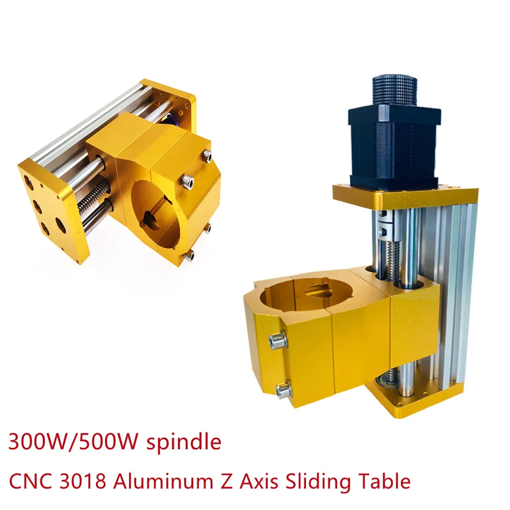 Модуль оси Z CNC 3018 Plus, Алюминиевая опора для скользящего стола оси Z, 300 Вт или 500 Вт, подходит для шаговых двигателей Nema17/42H 48 мм 
Модуль оси Z CNC 3018 Plus, Алюминиевая опора для скользящего стола оси Z, 300 Вт или 500 Вт, подходит для шаговых двигателей Nema17/42H 48 мм