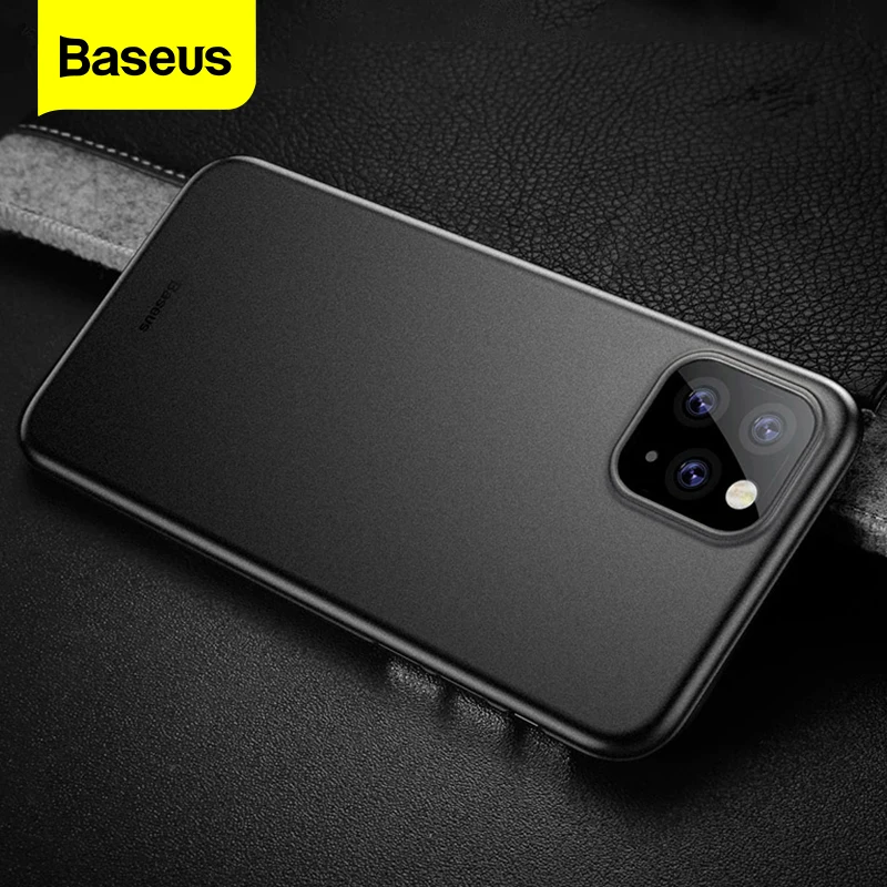 Роскошный чехол Baseus для телефона iPhone 11 Pro Max задняя крышка 0 4 мм Ультратонкий