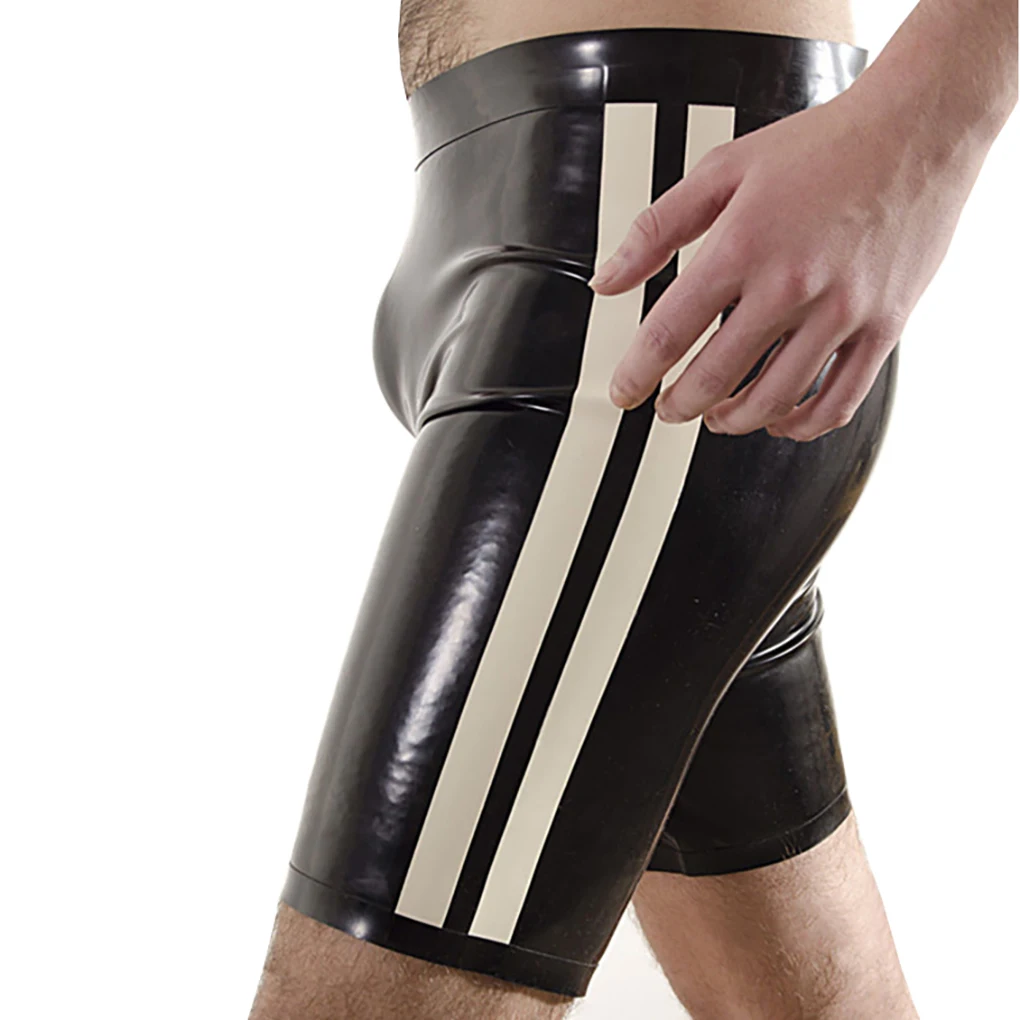 Мужские шорты латекса с двойной ноги снаружи полосками резиновая плотные боксеры; Танцевальные Клубные S-LPM027
Мужские шорты латекса с двойной ноги снаружи полосками резиновая плотные боксеры; Танцевальные Клубные S-LPM027