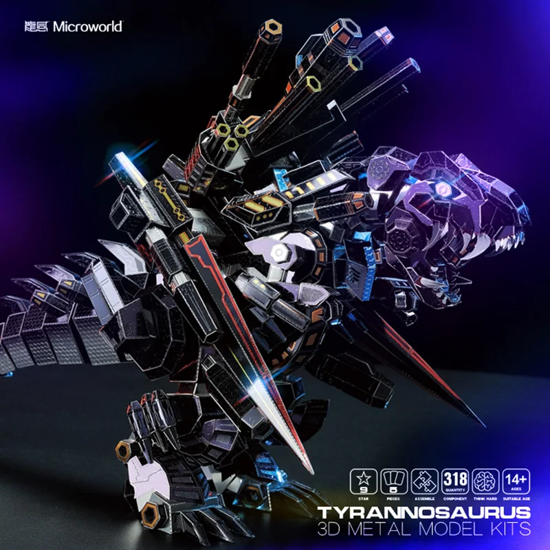 Microworld 3D Metal Puzzle Tyrannosaurus Assemble Model Kits D011 DIY 3D Laser Cut Jigsaw Toy
Microworld 3D Metal Puzzle Tyrannosaurus Assemble Model Kits D011 DIY 3D Laser Cut Jigsaw Toy