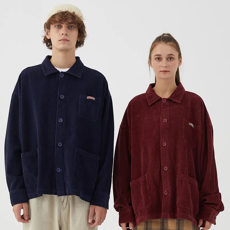 Mens Hip Hop Streetwear Jacket Vintage Retro Corduroy Jacket Coat 2020 Autumn Button Loose Bomber Jacket Pockets Cotton Red Blue
Mens Hip Hop Streetwear Jacket Vintage Retro Corduroy Jacket Coat 2020 Autumn Button Loose Bomber Jacket Pockets Cotton Red Blue