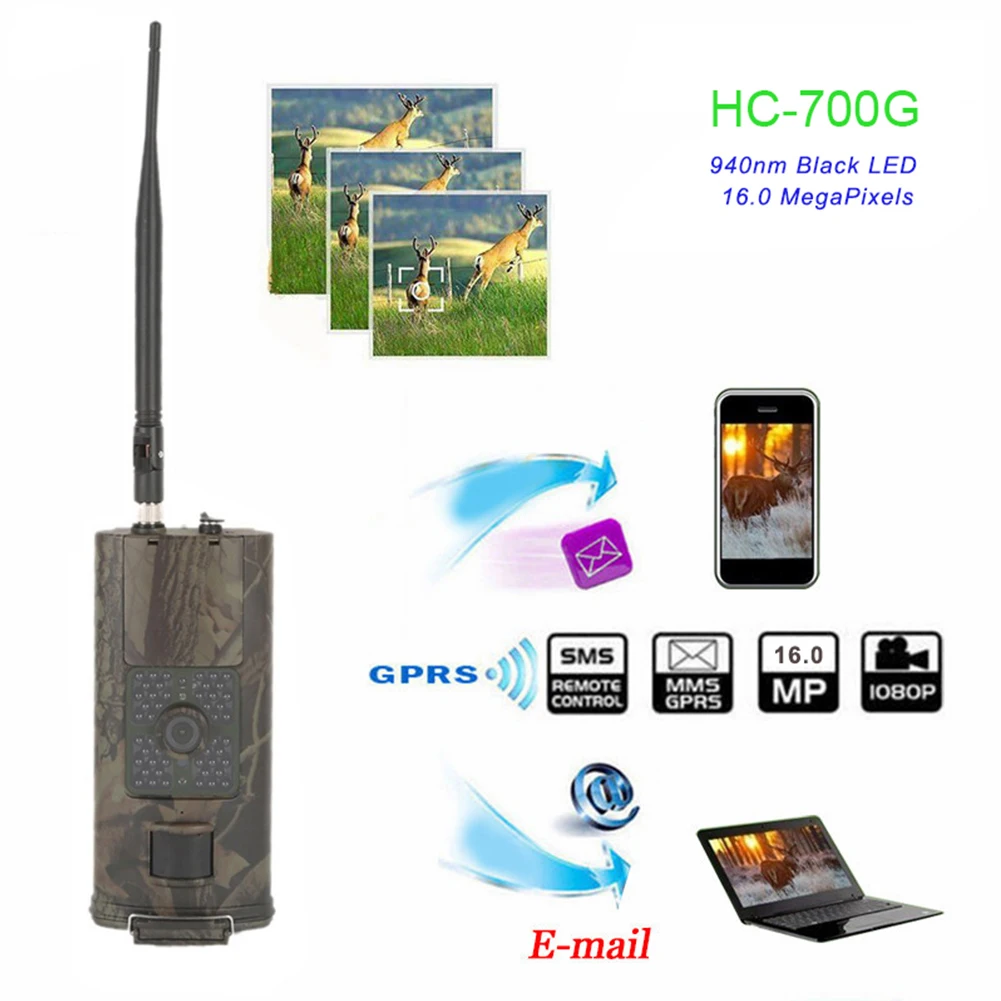 HC-700G Trail Camera Hunting Acorn Wild Gsm Deer Mini Night Vision Mms Solar 16MP Trap Photo Trap For Hunting 3G Visao Noturna
HC-700G Trail Camera Hunting Acorn Wild Gsm Deer Mini Night Vision Mms Solar 16MP Trap Photo Trap For Hunting 3G Visao Noturna
