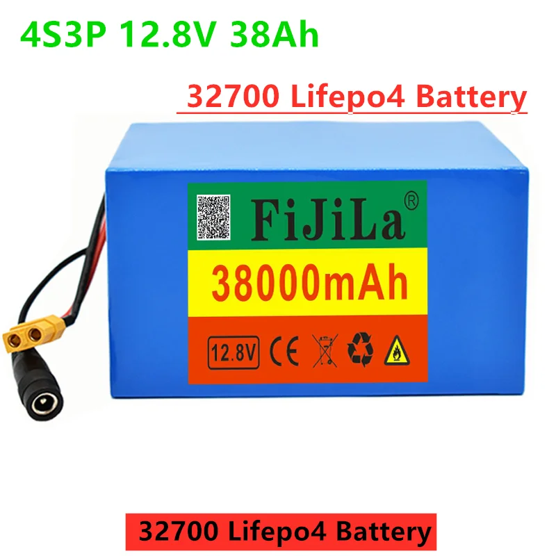LiFePO4 32700 4s3p 12.8v 38ah battery, with BMS 4S 20a, maximum 60A, suitable for power ship, 12V uninterruptible power supply
LiFePO4 32700 4s3p 12.8v 38ah battery, with BMS 4S 20a, maximum 60A, suitable for power ship, 12V uninterruptible power supply