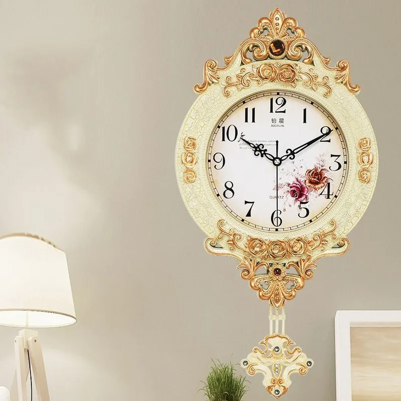 Living Room Mute Wall Clock European Creative Fashion Art Quartz Clock Clock Bedroom Wall Swing Luxury Clock Wall Clock Modern
Living Room Mute Wall Clock European Creative Fashion Art Quartz Clock Clock Bedroom Wall Swing Luxury Clock Wall Clock Modern