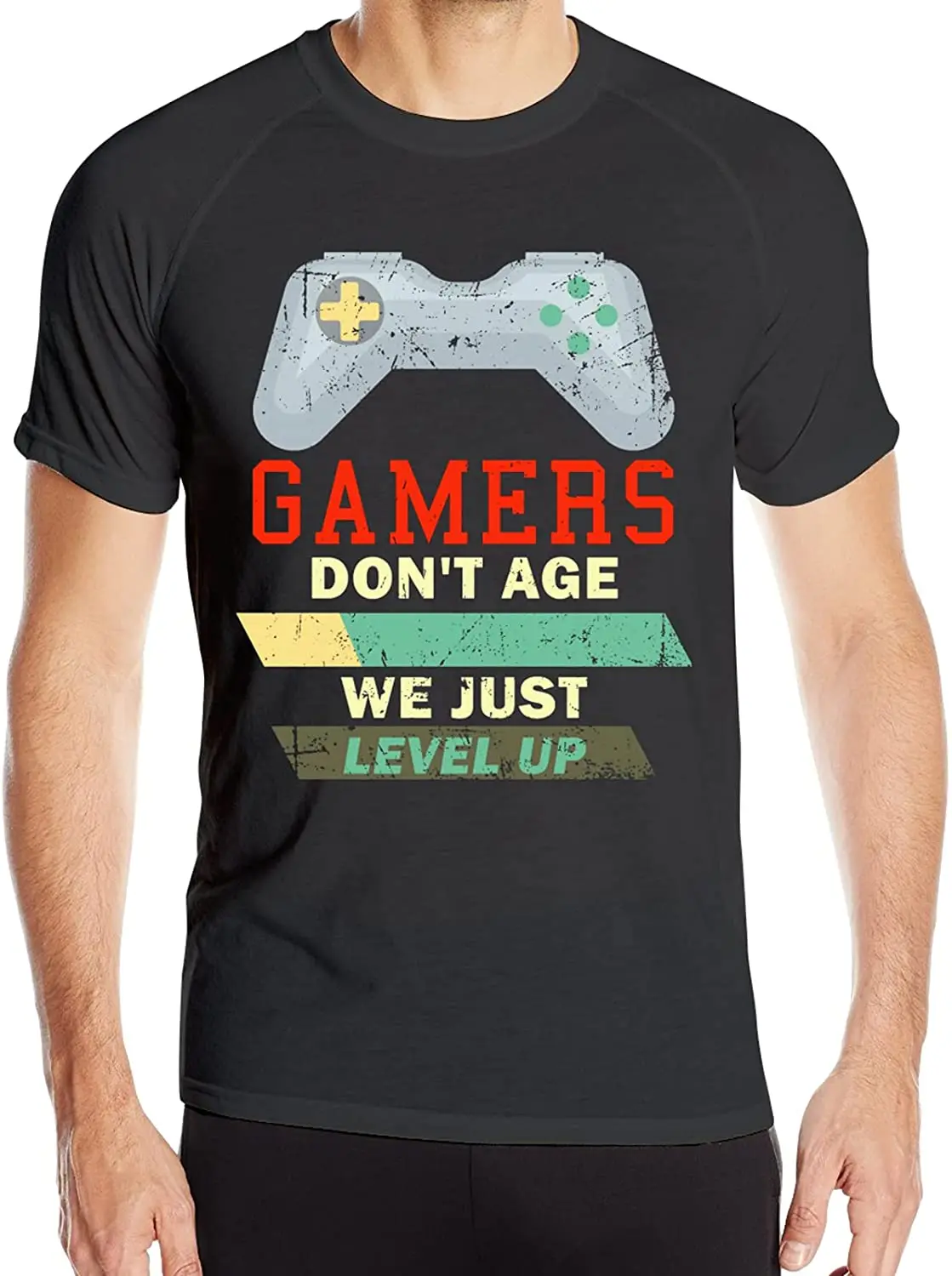 Men's Short Sleeve T-Shirt Comfortable Breathable Round Neck Leisure Fashion Gamers Don't Age Pattern T-Shirt Tops Black
Men's Short Sleeve T-Shirt Comfortable Breathable Round Neck Leisure Fashion Gamers Don't Age Pattern T-Shirt Tops Black