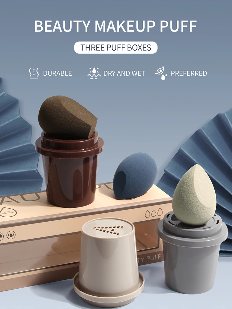 Makeup Sponge Professional Cosmetic Puff Wet or Dry Use Sponge EggsFoundation Concealer Cream Make Up Soft 3pcs Sponge Puff
Makeup Sponge Professional Cosmetic Puff Wet or Dry Use Sponge EggsFoundation Concealer Cream Make Up Soft 3pcs Sponge Puff