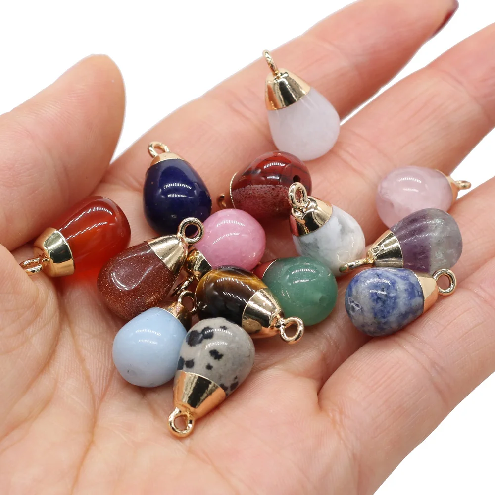 1pcs Natural Stone Agates Crystal Clear Quartzs Damation Jaspers Pendant for Jewelry Making DIY Nacklace Women Gift Size 10x18mm
1pcs Natural Stone Agates Crystal Clear Quartzs Damation Jaspers Pendant for Jewelry Making DIY Nacklace Women Gift Size 10x18mm