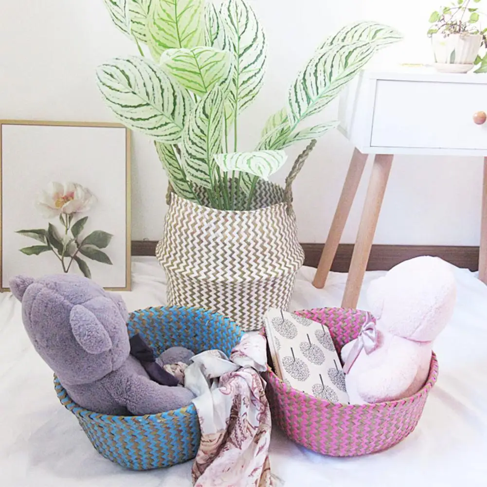 Collapsible Storage Basket Large Capacity Seagrass Kids Room Toy Decorative Basket for Home
Collapsible Storage Basket Large Capacity Seagrass Kids Room Toy Decorative Basket for Home