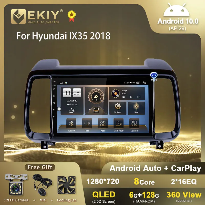 EKIY T7 QLED Android 10 Car Radio For Hyundai IX35 2018 DSP Carplay Navigation GPS Multimedia Video Player Auto Stereo DVD FM HU
EKIY T7 QLED Android 10 Car Radio For Hyundai IX35 2018 DSP Carplay Navigation GPS Multimedia Video Player Auto Stereo DVD FM HU