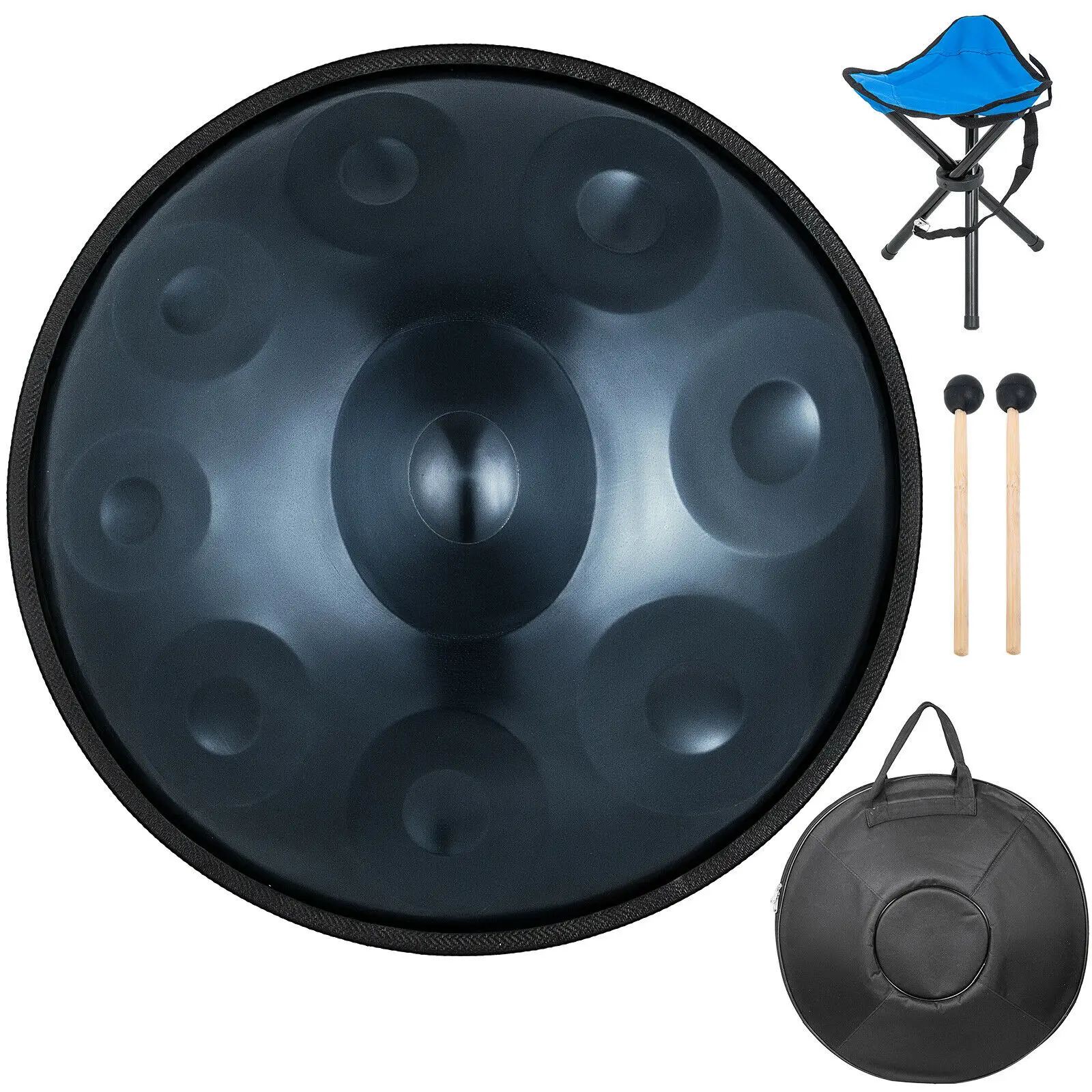 22 Inch 9 Notes Hand Drum Steel Tongue Drum Hand Pan Drum With Drum Mallet Carry Bag High-Grade Instrument Set Percussion
22 Inch 9 Notes Hand Drum Steel Tongue Drum Hand Pan Drum With Drum Mallet Carry Bag High-Grade Instrument Set Percussion