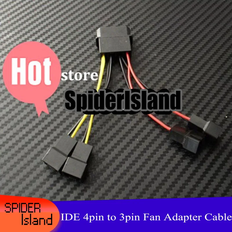 High Quality IDE 4Pin to 3Pin Fan Adapter Cable Red Wire 5V/Yellow Wire 12V speed down function Power Supply Cable
High Quality IDE 4Pin to 3Pin Fan Adapter Cable Red Wire 5V/Yellow Wire 12V speed down function Power Supply Cable
