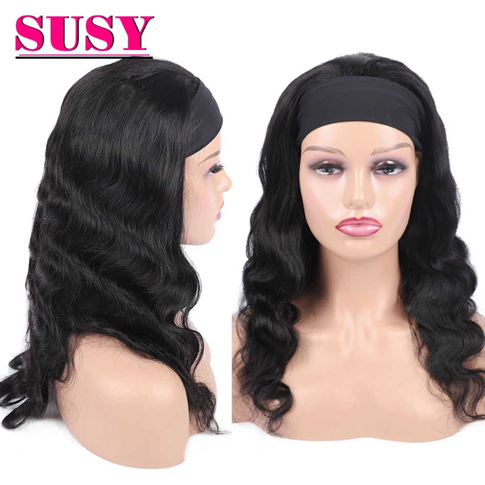 Headband Wigs Body Wave Human Hair Scarf Wig Full Machine Made Easy Wig With Black Headbands For Black Women
Headband Wigs Body Wave Human Hair Scarf Wig Full Machine Made Easy Wig With Black Headbands For Black Women