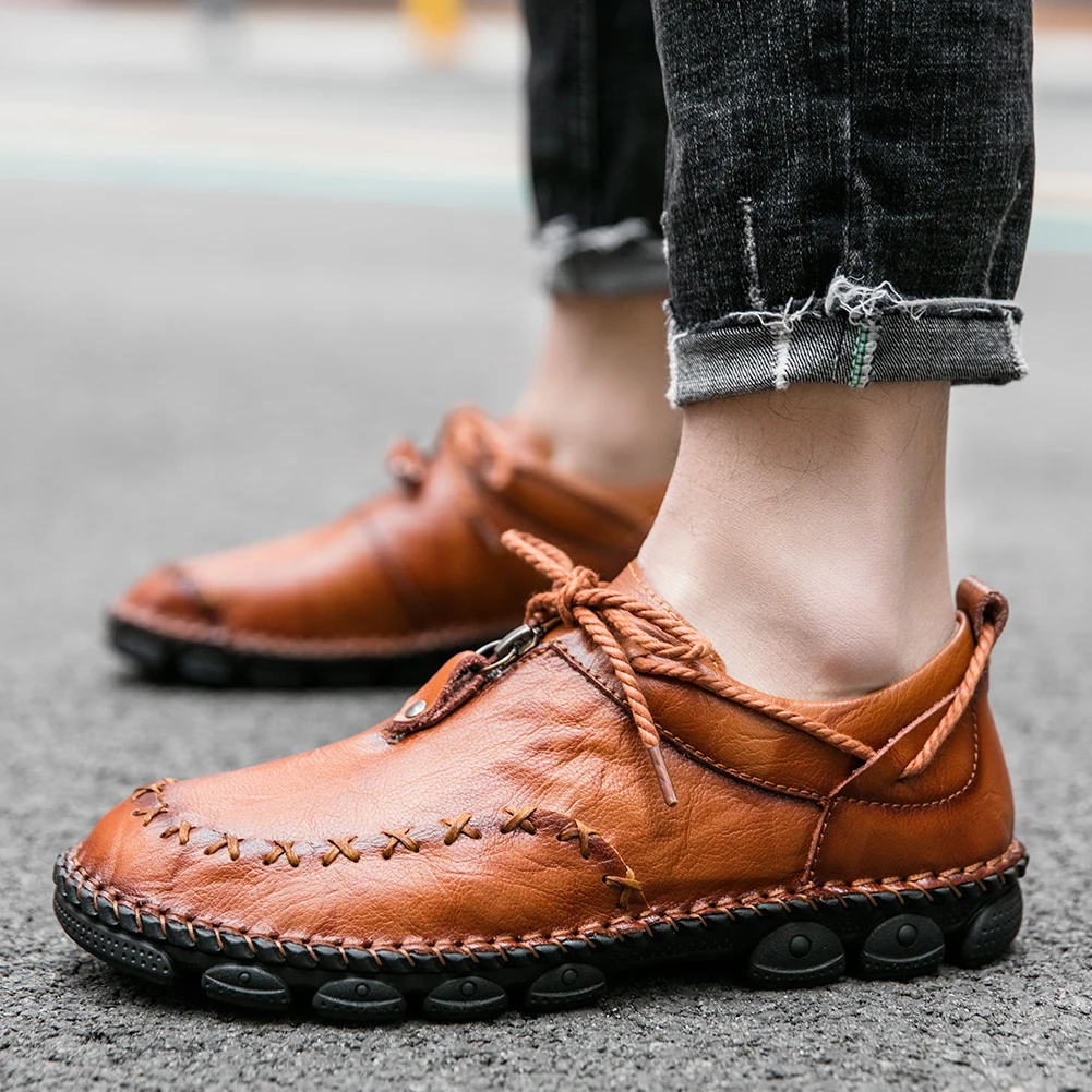 Spring Autumn Men's Shoes New Fashion Leather Casual Shoes High Quality Comfortable Loafers Flat Shoes Moccasins Size 38-48
Spring Autumn Men's Shoes New Fashion Leather Casual Shoes High Quality Comfortable Loafers Flat Shoes Moccasins Size 38-48