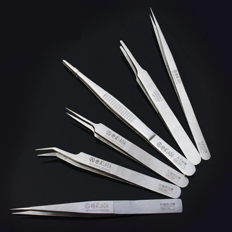 LAOA One Stainless Steel Tweezers Welding Tweezers Pinzas Pincet Pinzette Pinzas Precision Tool
LAOA One Stainless Steel Tweezers Welding Tweezers Pinzas Pincet Pinzette Pinzas Precision Tool