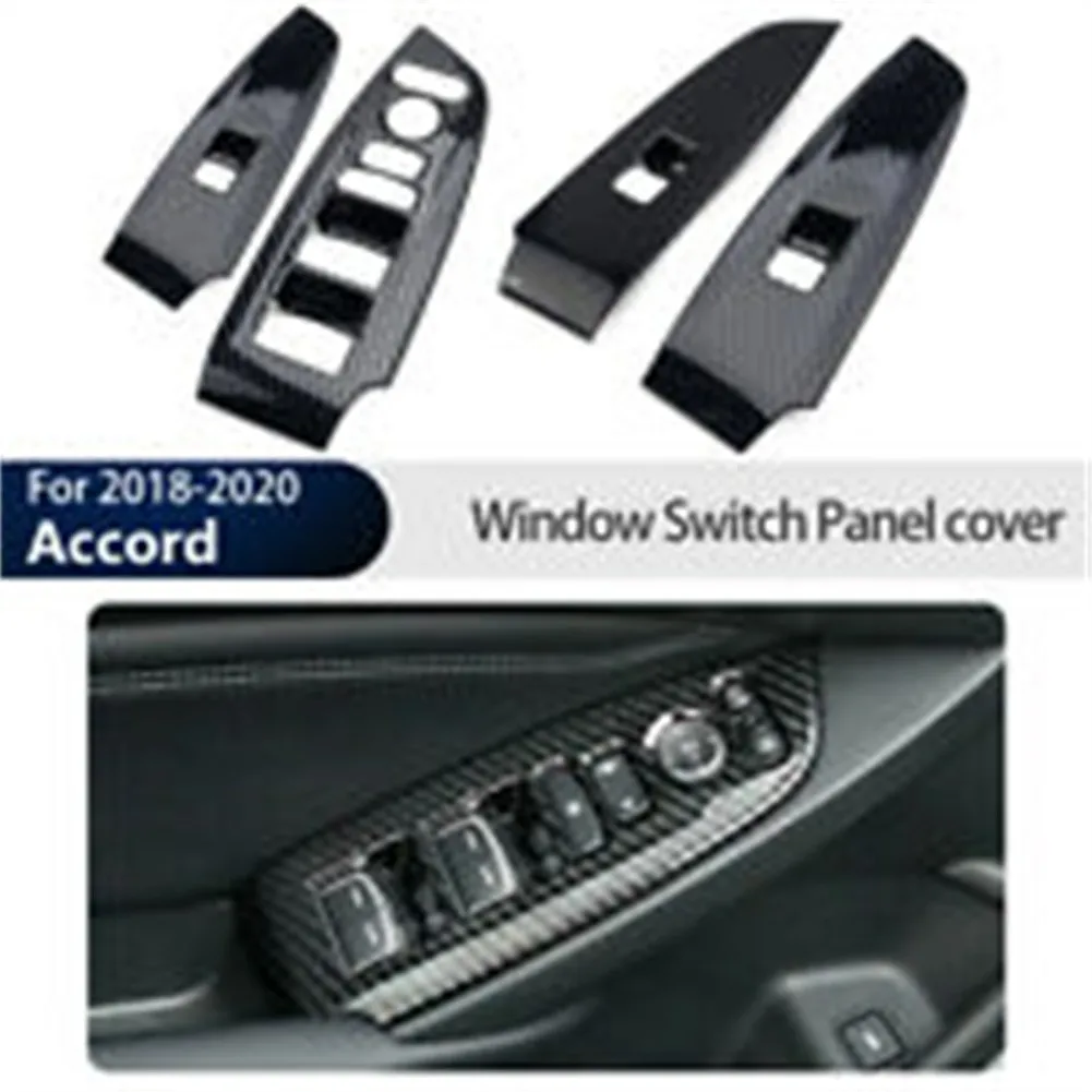 4Pcs/Set Carbon Fiber Interior Lift Switch Panel Cover Trim For Honda Accord 2018-2021 Car Interior Decoration Parts Decora Car
4Pcs/Set Carbon Fiber Interior Lift Switch Panel Cover Trim For Honda Accord 2018-2021 Car Interior Decoration Parts Decora Car