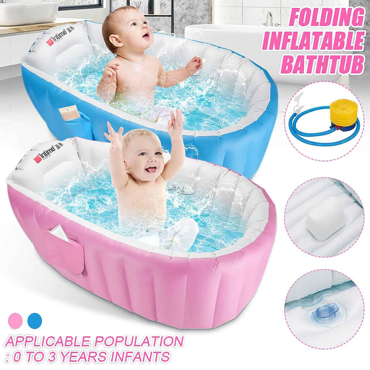 Portable Baby Inflatable Bathtubs Children Bath Tub Cushion Warm Winter Keep warm folding With Air Pump Baby Bathroom
Portable Baby Inflatable Bathtubs Children Bath Tub Cushion Warm Winter Keep warm folding With Air Pump Baby Bathroom