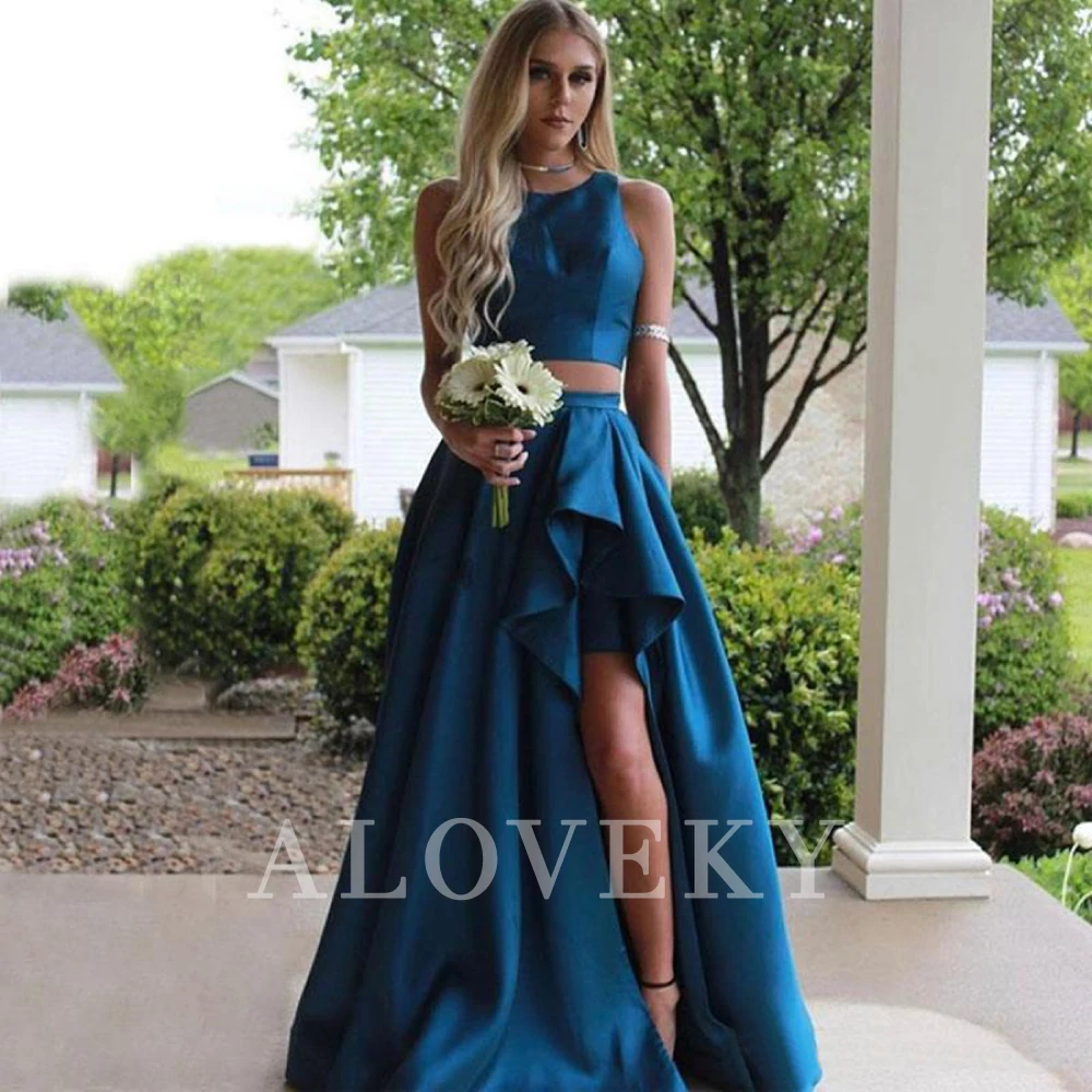 Royal Blue Satin Evening Gown 2 Pieces Formal Dresses A-Line Long Dress Side Split Special Occasion Dresses Gowns Night Party
Royal Blue Satin Evening Gown 2 Pieces Formal Dresses A-Line Long Dress Side Split Special Occasion Dresses Gowns Night Party