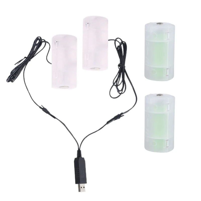 

Universal 1.1m USB to 1.5V 3V 4.5V 6V D Cell Eliminate Cable for Lamp Toy flashlights as Water Heater and more Dropshipping