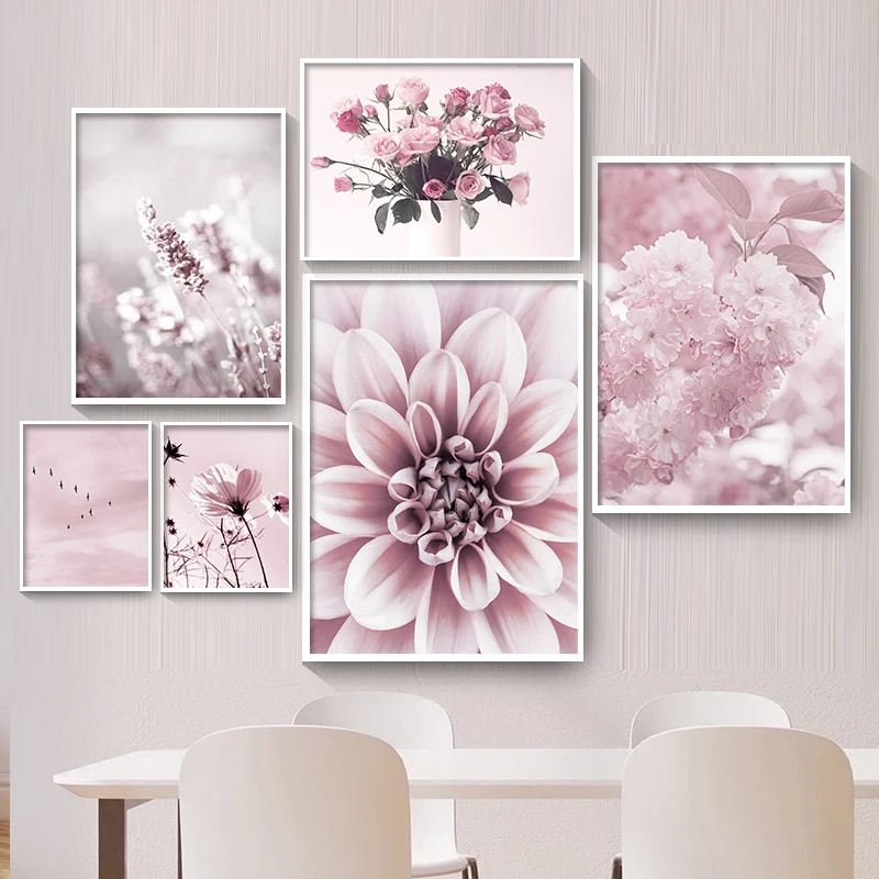 Pink Flower Wall Art Picture Cherry Blossom Rose Peony Canvas Painting Nordic Sky Bird Poster and Print Modern Living Room Decor
Pink Flower Wall Art Picture Cherry Blossom Rose Peony Canvas Painting Nordic Sky Bird Poster and Print Modern Living Room Decor