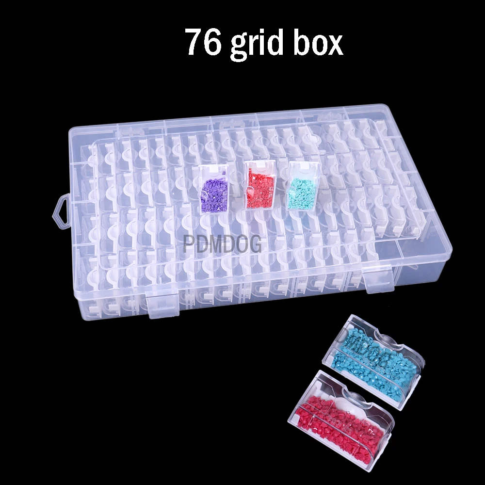 76/32 Grids Diamond Painting Tool Accessories Storage Box Bead Container Diamond Embroidery Stone Mosaic Convenience Box
76/32 Grids Diamond Painting Tool Accessories Storage Box Bead Container Diamond Embroidery Stone Mosaic Convenience Box