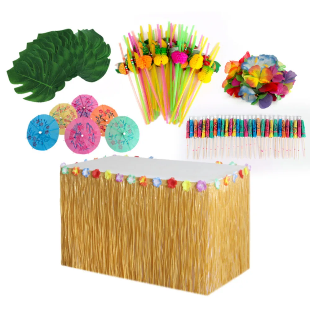 Pineapple Party Supplies Combination Hula Hawaiian Luau Skirt Table Skirts Wedding Safe Interesting 149PCS Plastic
Pineapple Party Supplies Combination Hula Hawaiian Luau Skirt Table Skirts Wedding Safe Interesting 149PCS Plastic