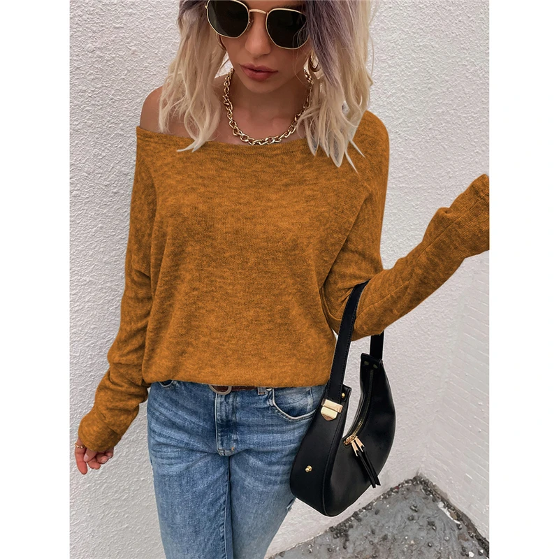 Autumn Women Long Sleeve Sexy Off Shoulder Knitted Sweaters New Fashion Casual Streetwear Female Solid Color Pullover Ladies Top
Autumn Women Long Sleeve Sexy Off Shoulder Knitted Sweaters New Fashion Casual Streetwear Female Solid Color Pullover Ladies Top