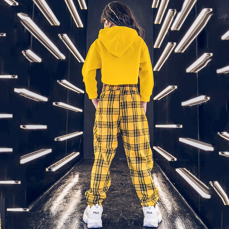 Children Hip Hop Dancing Clothes Kids Yellow Hoodies Pants Hip Hop Stage Wear Balllroom Competition Girls Street Dancewear
Children Hip Hop Dancing Clothes Kids Yellow Hoodies Pants Hip Hop Stage Wear Balllroom Competition Girls Street Dancewear