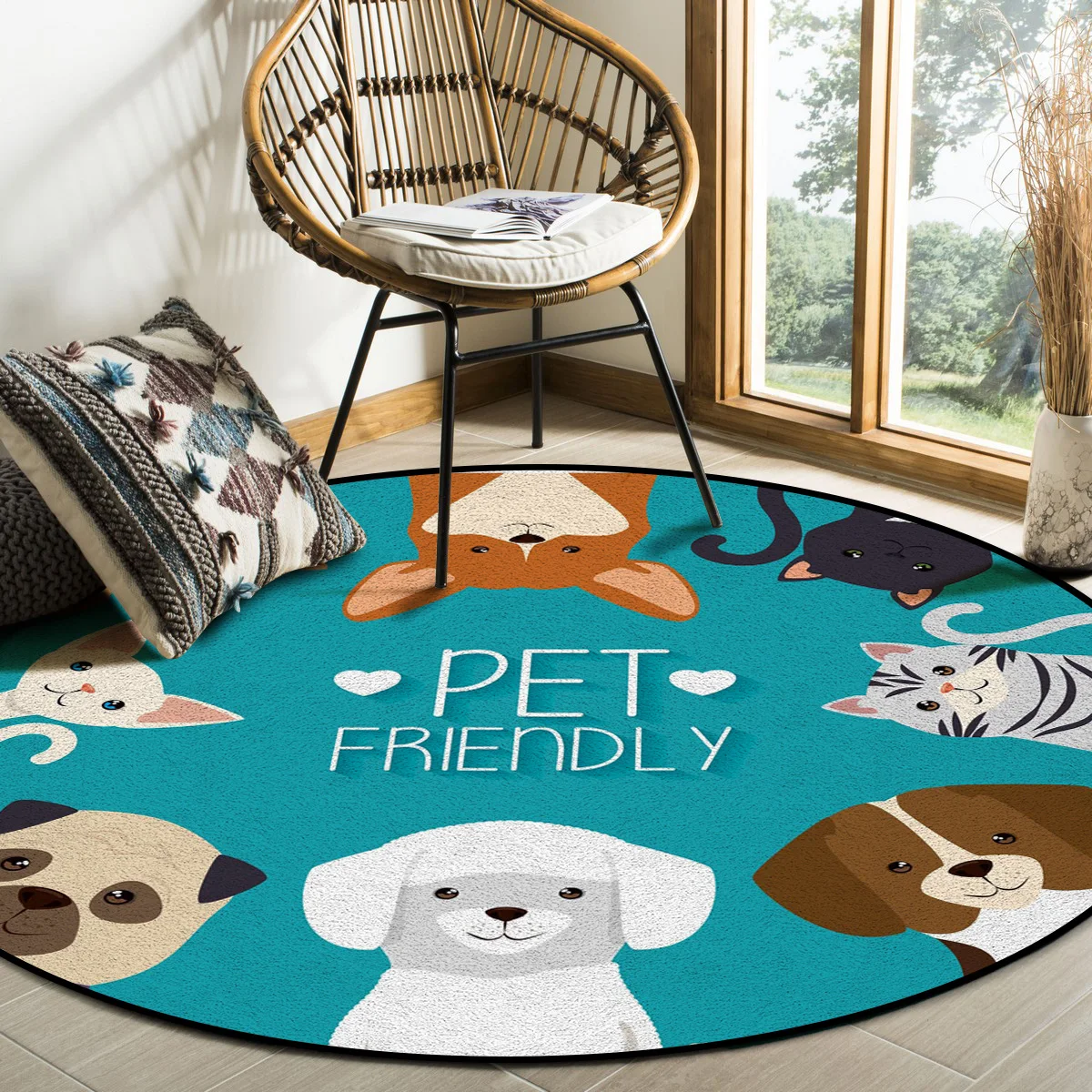 Круглые коврики для кошек и котят, не скользящие, для домашних питомцев, для спальни, прихожей в гостиную
Круглые коврики для кошек и котят, не скользящие, для домашних питомцев, для спальни, прихожей в гостиную