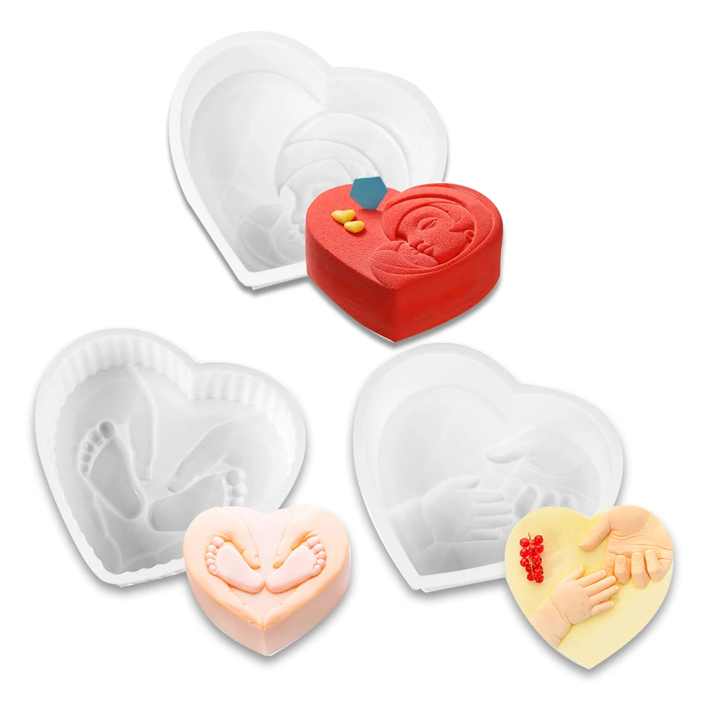 French Heart Cake Silicone Mold Baby Kid Dessert Mousse DIY Solid Food Grade Kitchen Baking Supplies YL0078
French Heart Cake Silicone Mold Baby Kid Dessert Mousse DIY Solid Food Grade Kitchen Baking Supplies YL0078